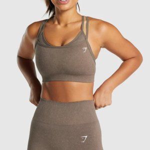 Gymshark Adapt Fleck Seamless Sports Bra Mineral | Brown